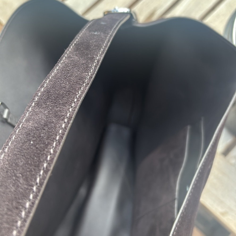 Toteme Belted suede tote espresso - Picture 4 of 7
